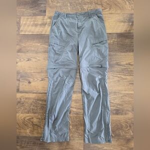 Kid's Convertible Cargo Pants in Gray